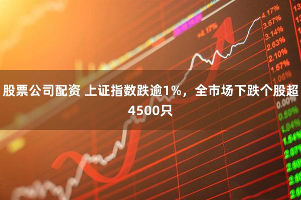 股票公司配资 上证指数跌逾1%，全市场下跌个股超4500只