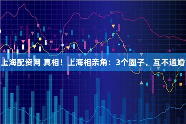 上海配资网 真相！上海相亲角：3个圈子，互不通婚